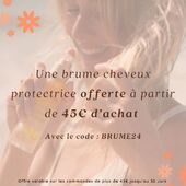 🌺À l’occasion des beaux jours qui arrivent, une brume cheveux protectrice Acorelle vous est offerte dans chaque commande d’un montant minimum de 45€ 🌞

Profitez-en, l’offre est valable que jusqu’au 30 juin !

L’équipe Radico coloration